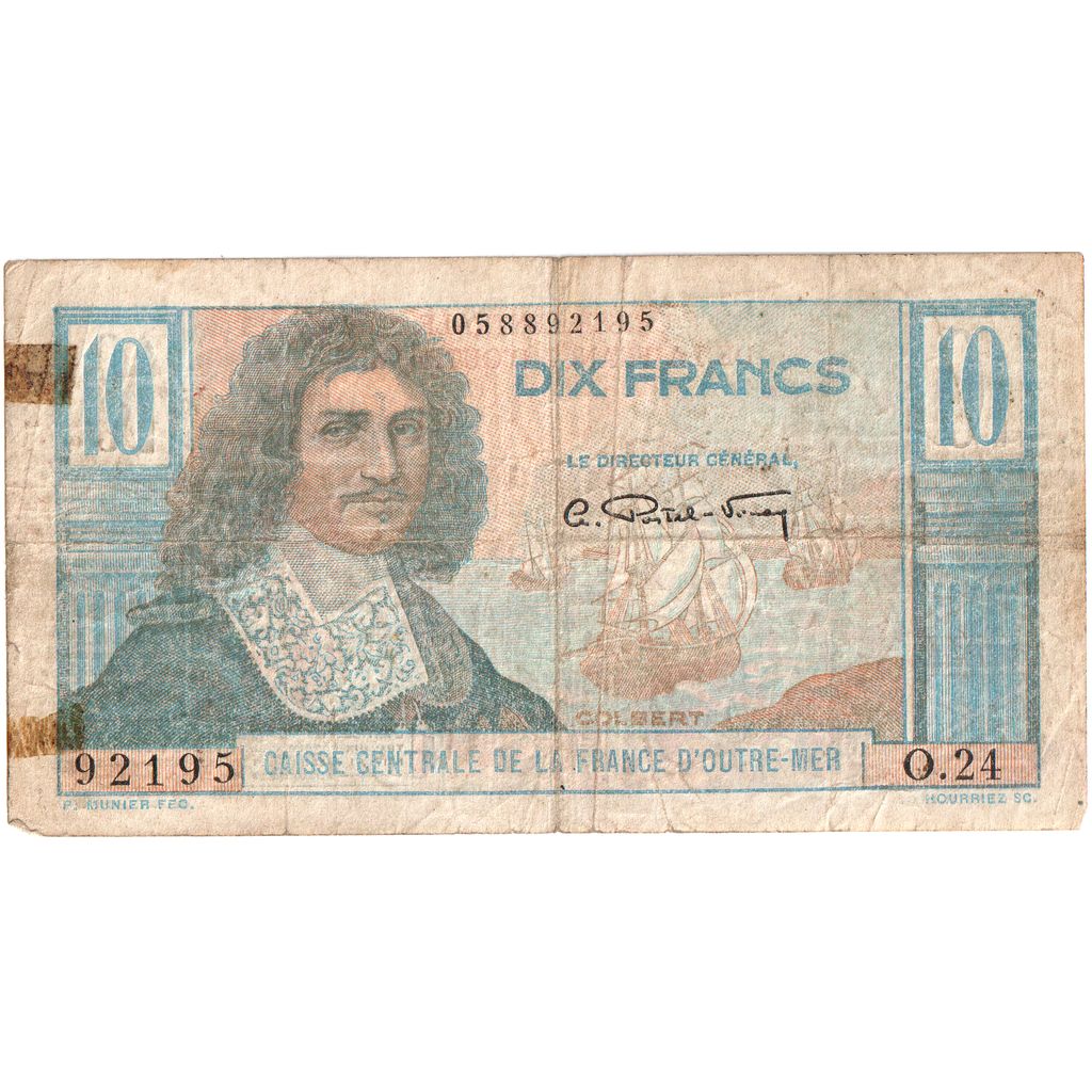 French Equatorial Africa, 10 Francs, VF(30-35)