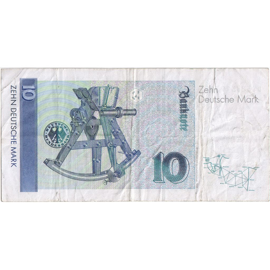 Niemcy - RFN, 10 Deutsche Mark, 1993-10-01, EF(40-45)