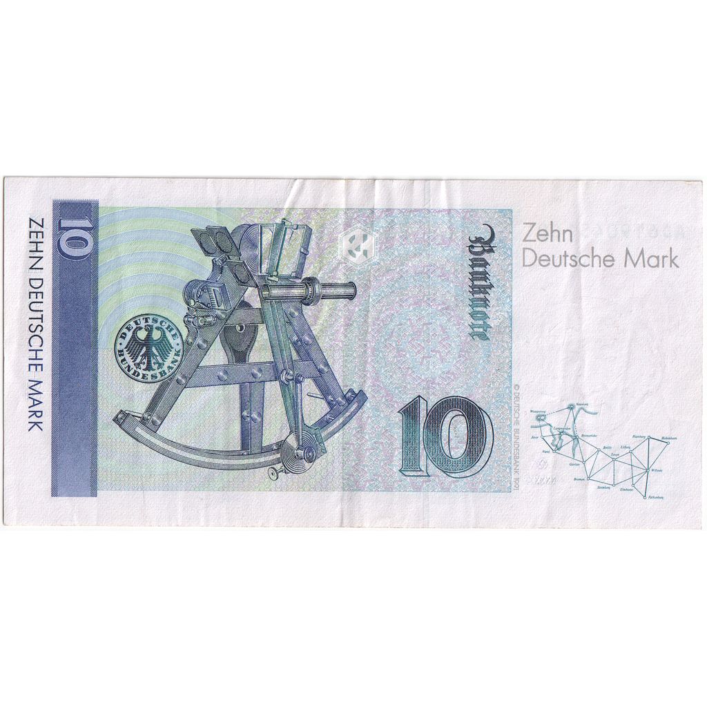 GERMANY - FEDERAL REPUBLIC, 10 Deutsche Mark, 1989-01-02, AU(55-58)