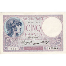 Francia, 5 Francs, Violet, 1933-06-08, S.55969, SC