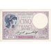 Frankreich, 5 Francs, Violet, 1933-06-08, S.55969, UNZ-