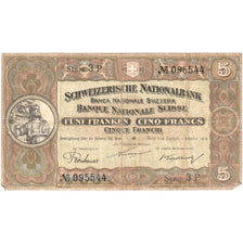 Svizzera, 5 Franken, 1946-08-31, MB+