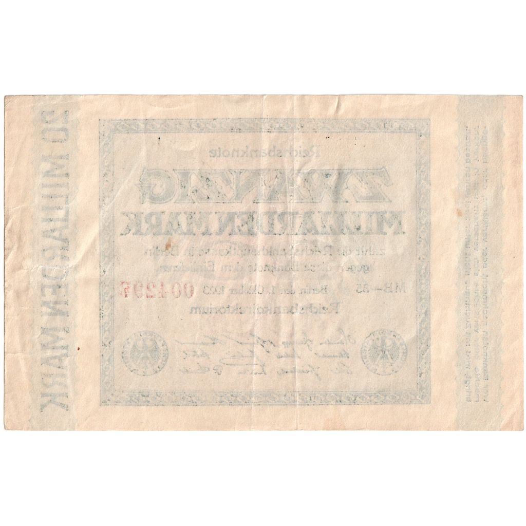 Deutschland, 20 Milliarden Mark, 1923-10-01, VZ