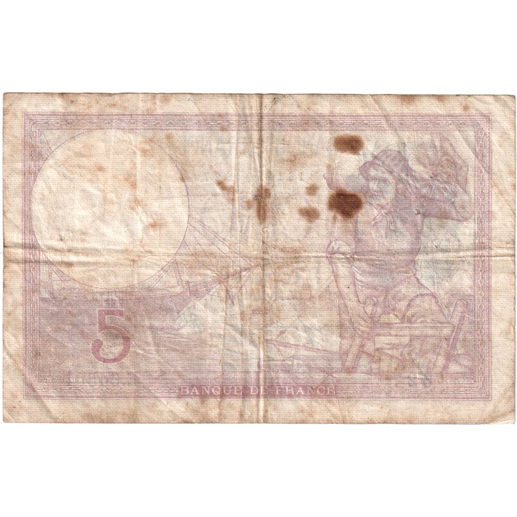 Frankrijk, 5 Francs, Violet, 1939-10-19, E.64501, TB