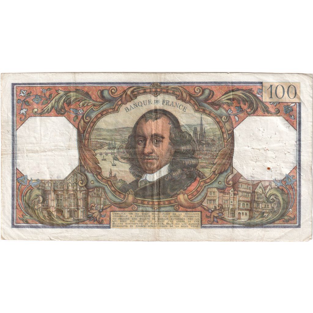 France, 100 Francs, Corneille, 1974-10-03, S.831, EF(40-45)