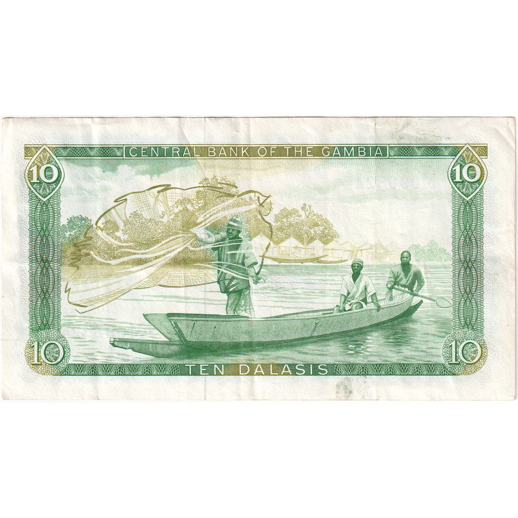 Gambia, 10 Dalasis, EF(40-45)