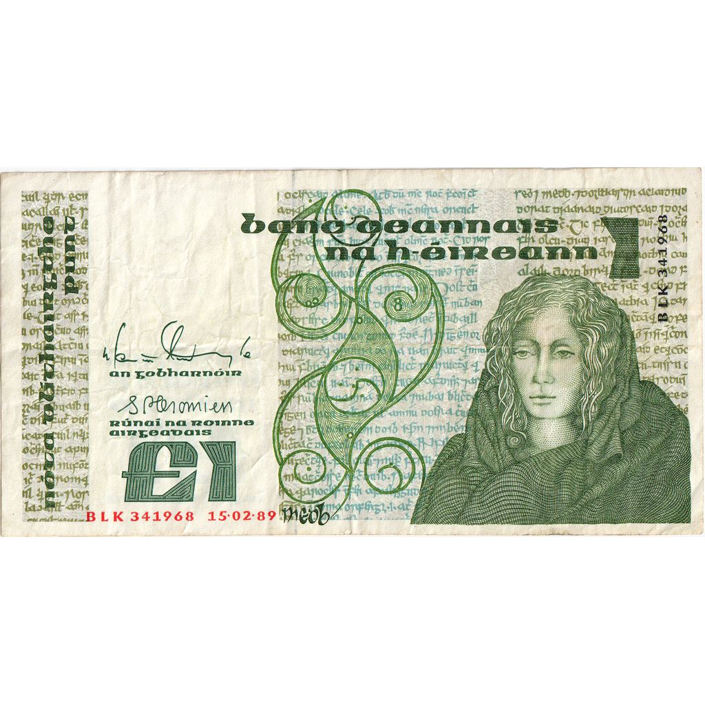 Irlanda - Repubblica, 1 Pound, 1989-02-15, BB