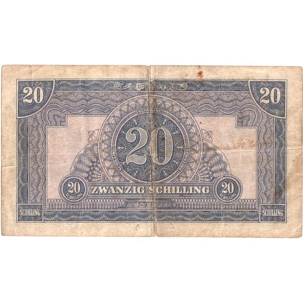 Austria, 20 Schilling, VF(30-35)