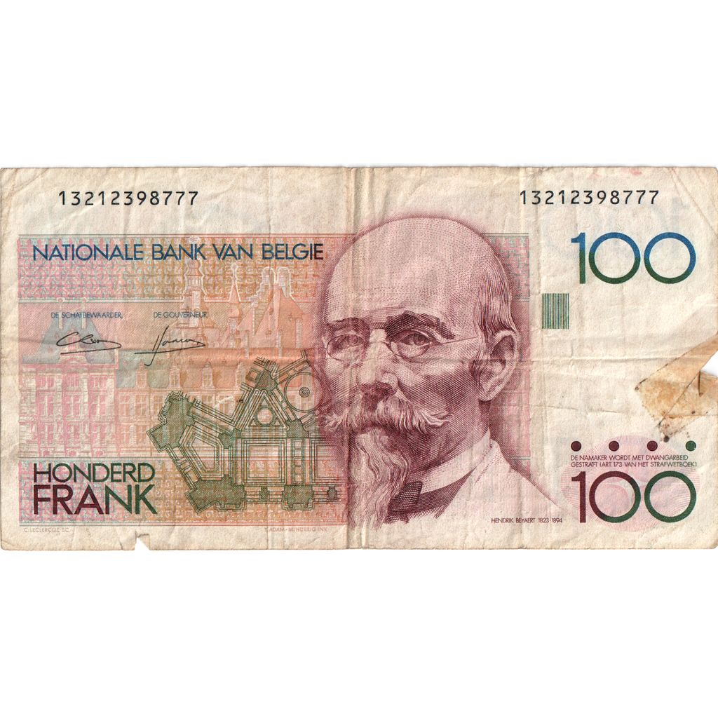 Belgio, 100 Francs, MB