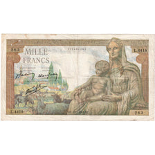 Frankreich, 1000 Francs, Déesse Déméter, 1943-02-25, L.4419, S+