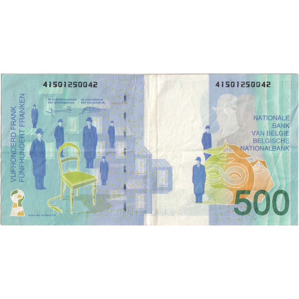 Belgium, 500 Francs, Undated (1998), EF(40-45)