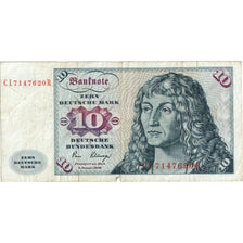 GERMANIA - REPUBBLICA FEDERALE, 10 Deutsche Mark, 1980-01-02, MB+