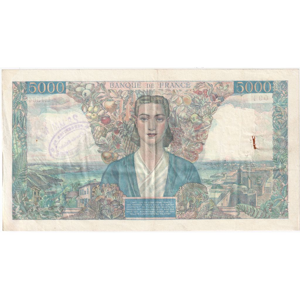 Frankreich, 5000 Francs, Empire Français, 1945-10-10, L.1564, SS