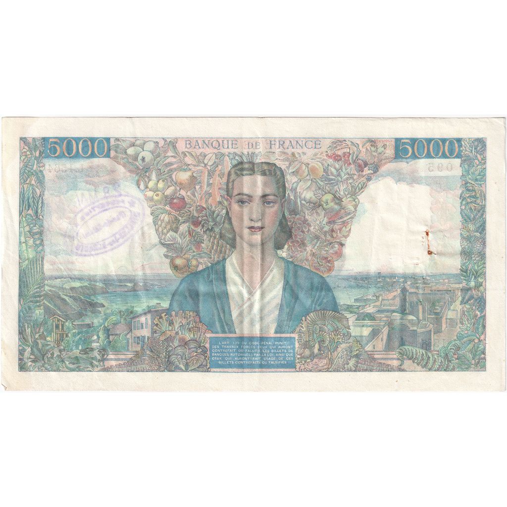 Francia, 5000 Francs, Empire Français, 1945-10-10, L.1564, BB