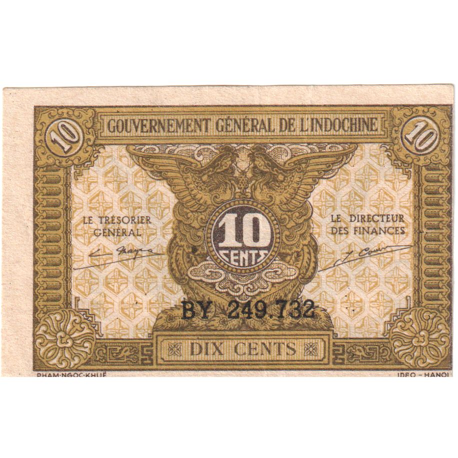 Indocina francese, 10 Cents, SPL