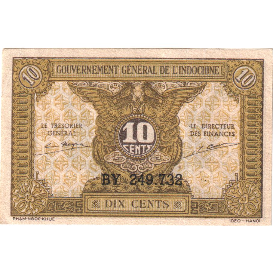 Frans Indochina, 10 Cents, SPL