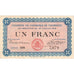 Banknote, Pirot:44-14, 1 Franc, 1920, France, UNC(60-62), Chambéry