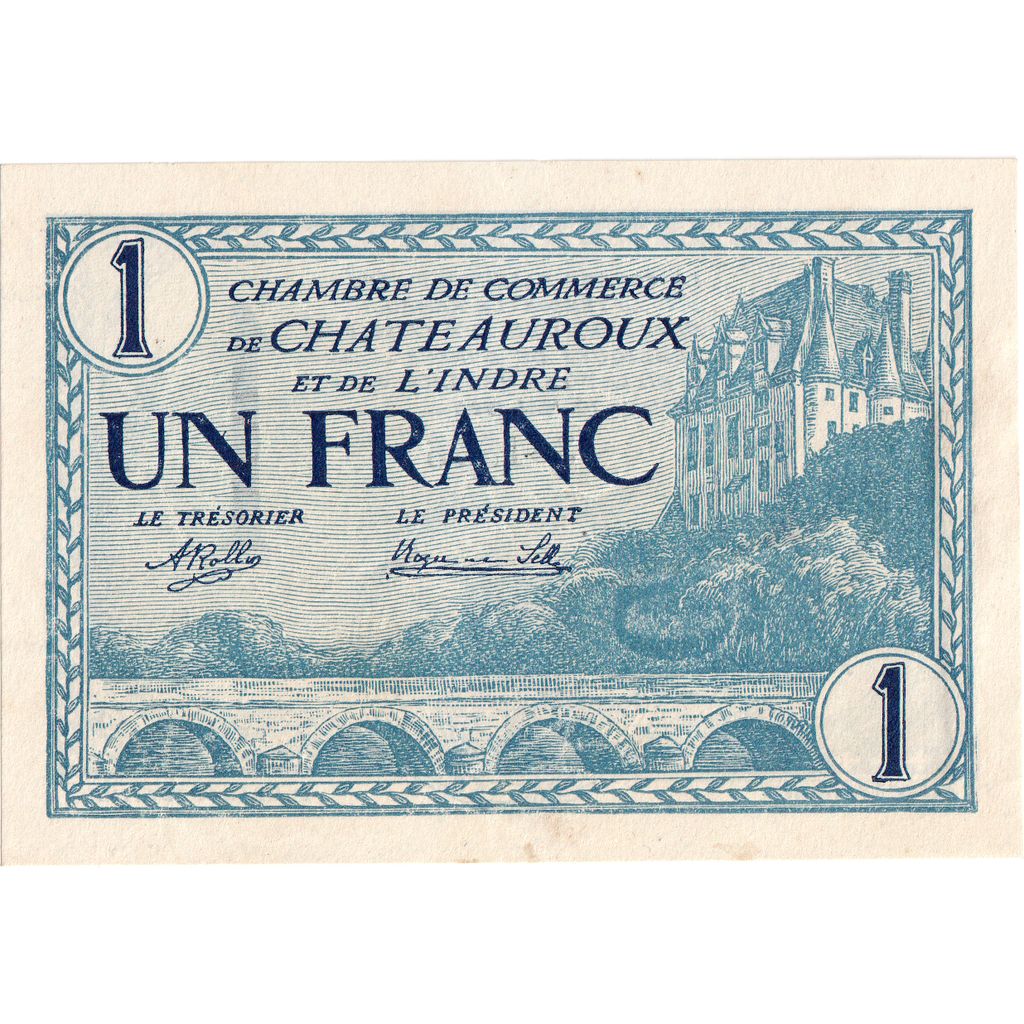 Francia, 1 Franc, 1920-08-11, Chateauroux, BB