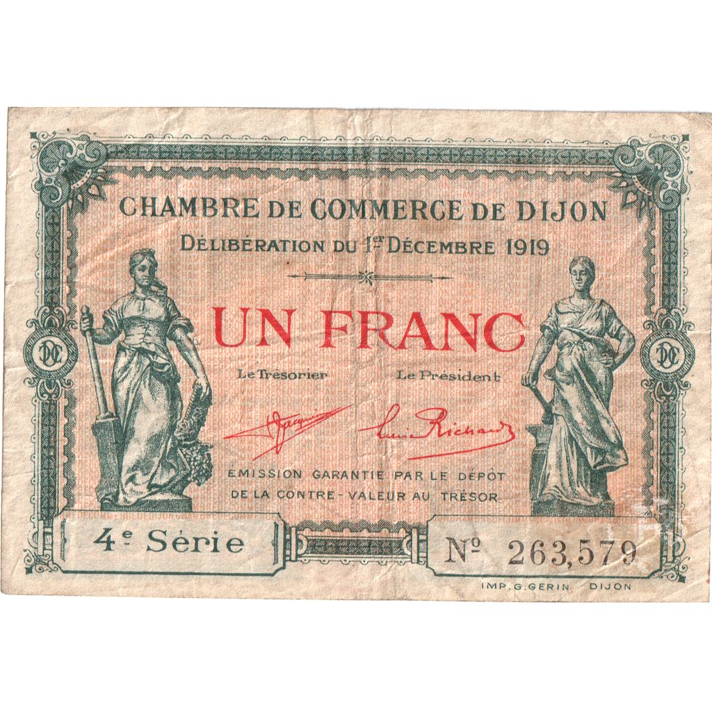França, 1 Franc, 1919-12-01, VF(30-35), Pirot:53-20