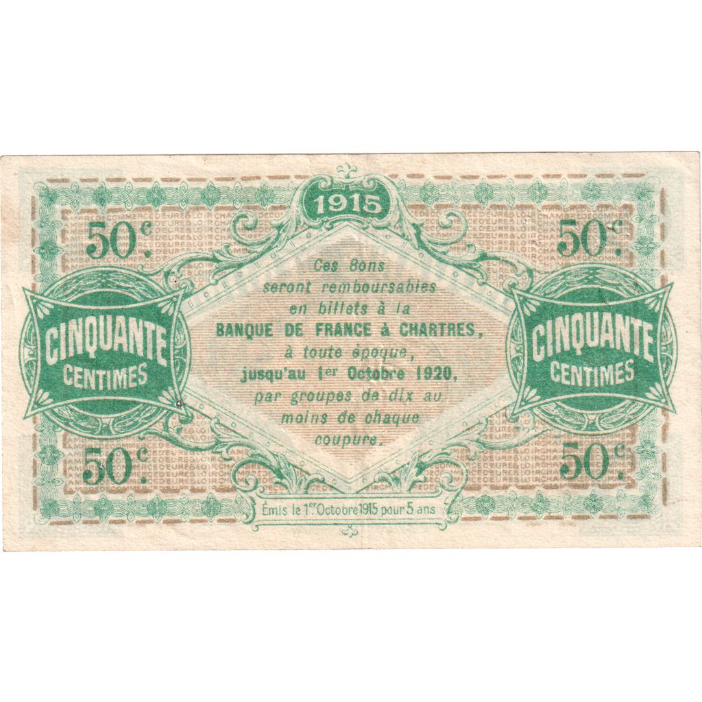 Frankreich, 50 Centimes, 1915-10-01, UNZ-, Pirot:45-1