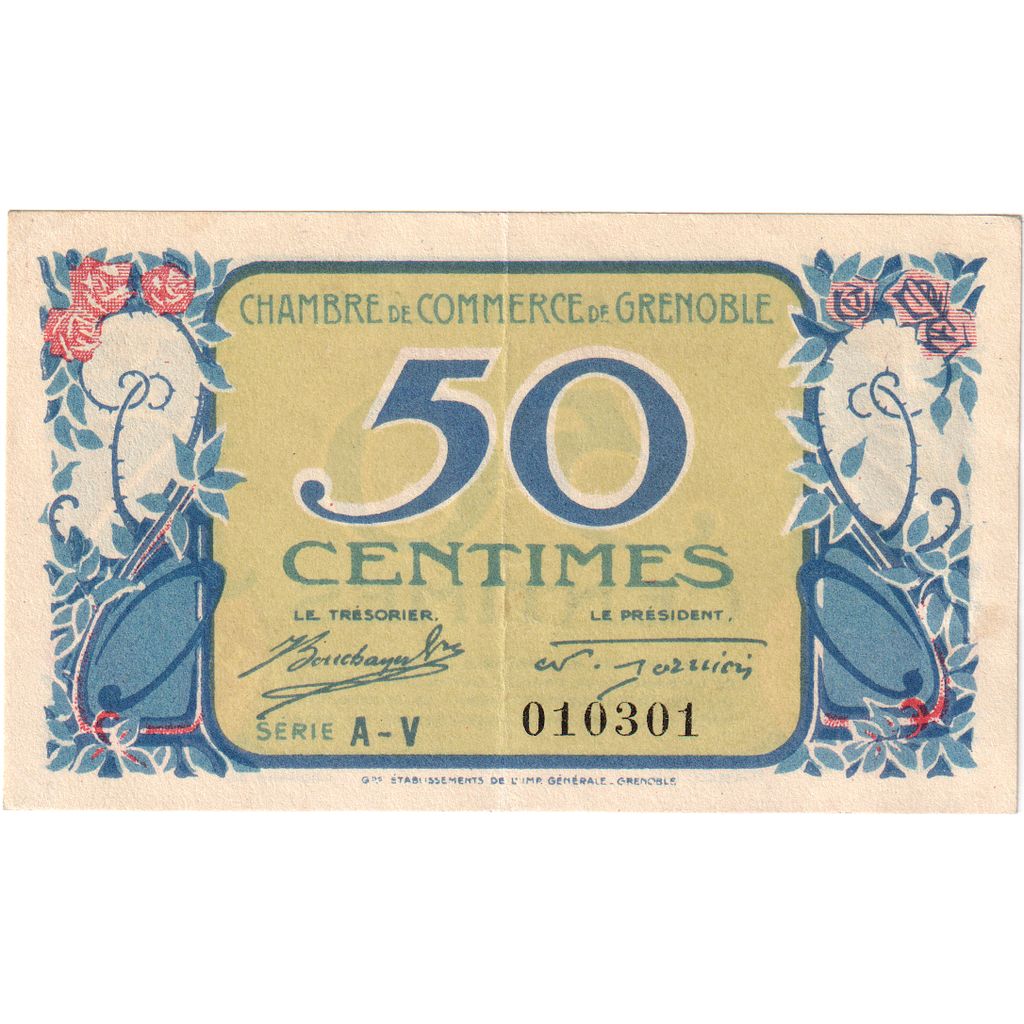 Frankreich, 50 Centimes, 1917-11-08, UNZ-, Pirot:63-13