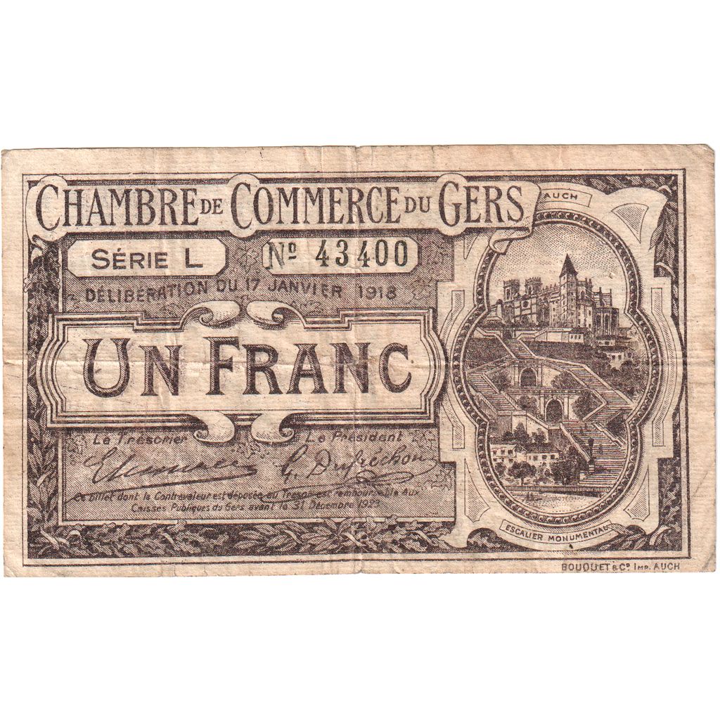 Frankrijk, 1 Franc, 1920-03-26, TB, Pirot:15-19