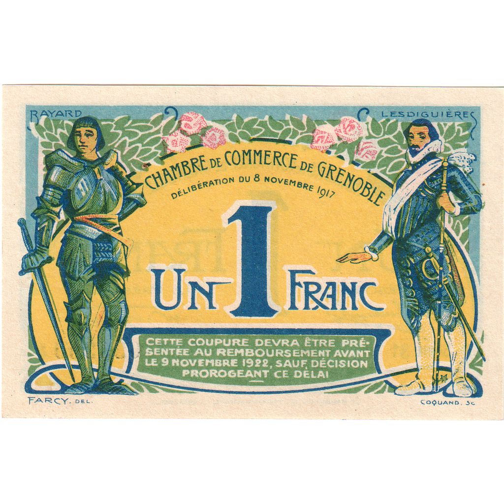 France, 1 Franc, 1917-11-08, UNC(65-70), Pirot:63-20