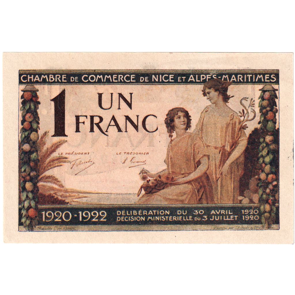 France, 1 Franc, 1920-04-30, UNC(65-70), Pirot:91-11