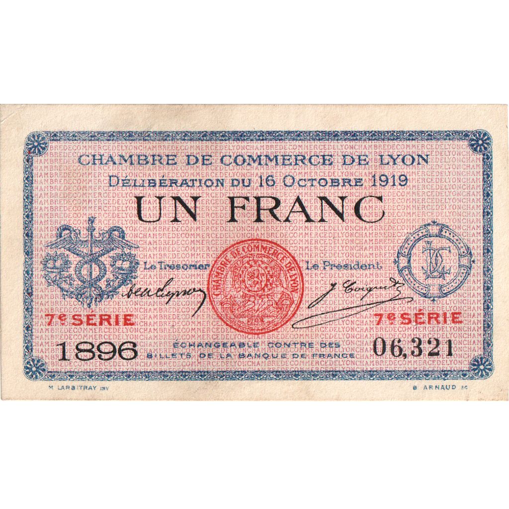 Francia, 1 Franc, 1919-10-16, BB, Pirot:77-19