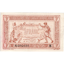 France, 1 Franc, 1917-1919 Army Treasury, UNC(63)