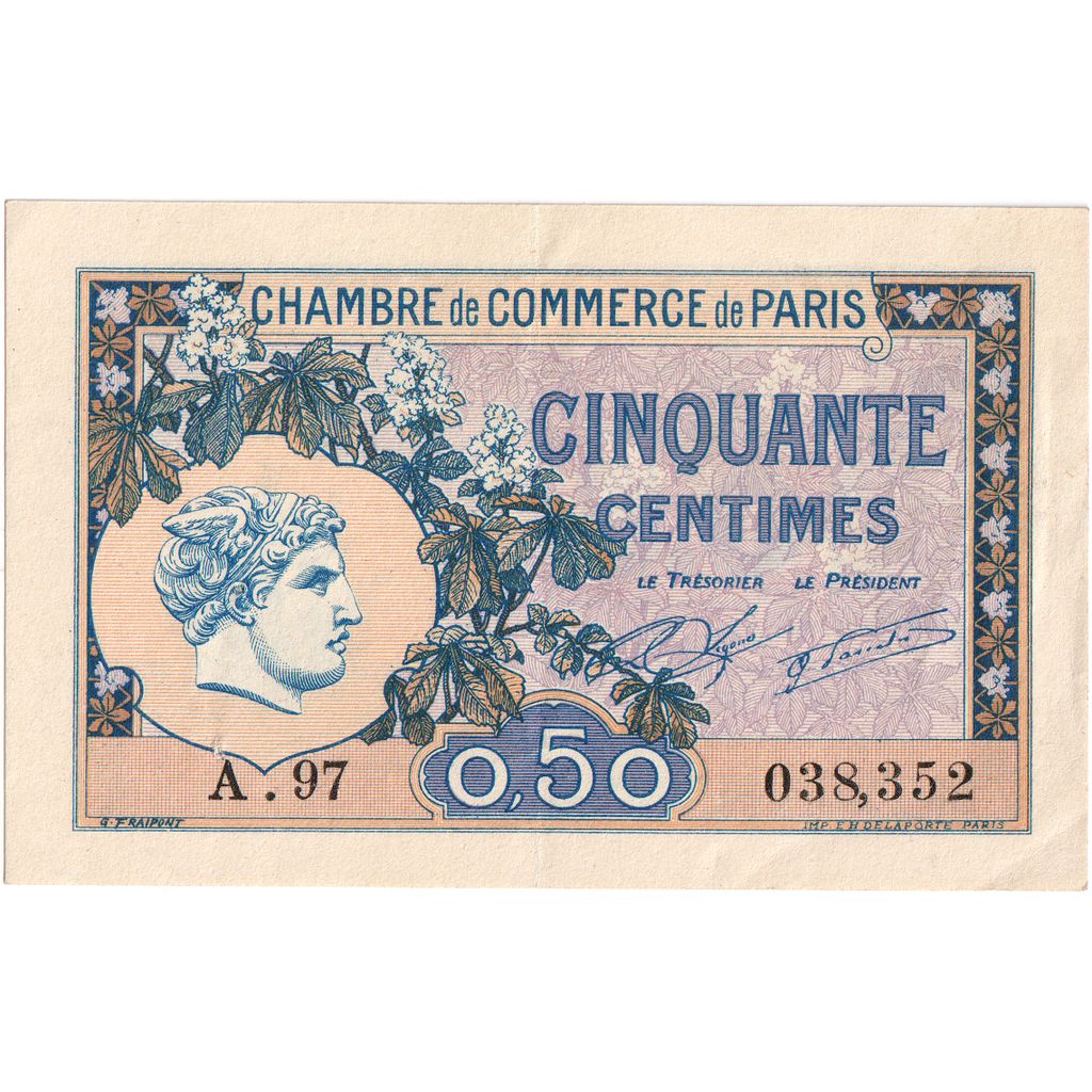 Frankreich, Paris, 50 Centimes, 1922-07-01, UNZ