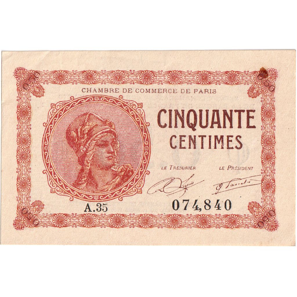 Francia, 50 Centimes, 1920-03-10, SC, Pirot:97-10