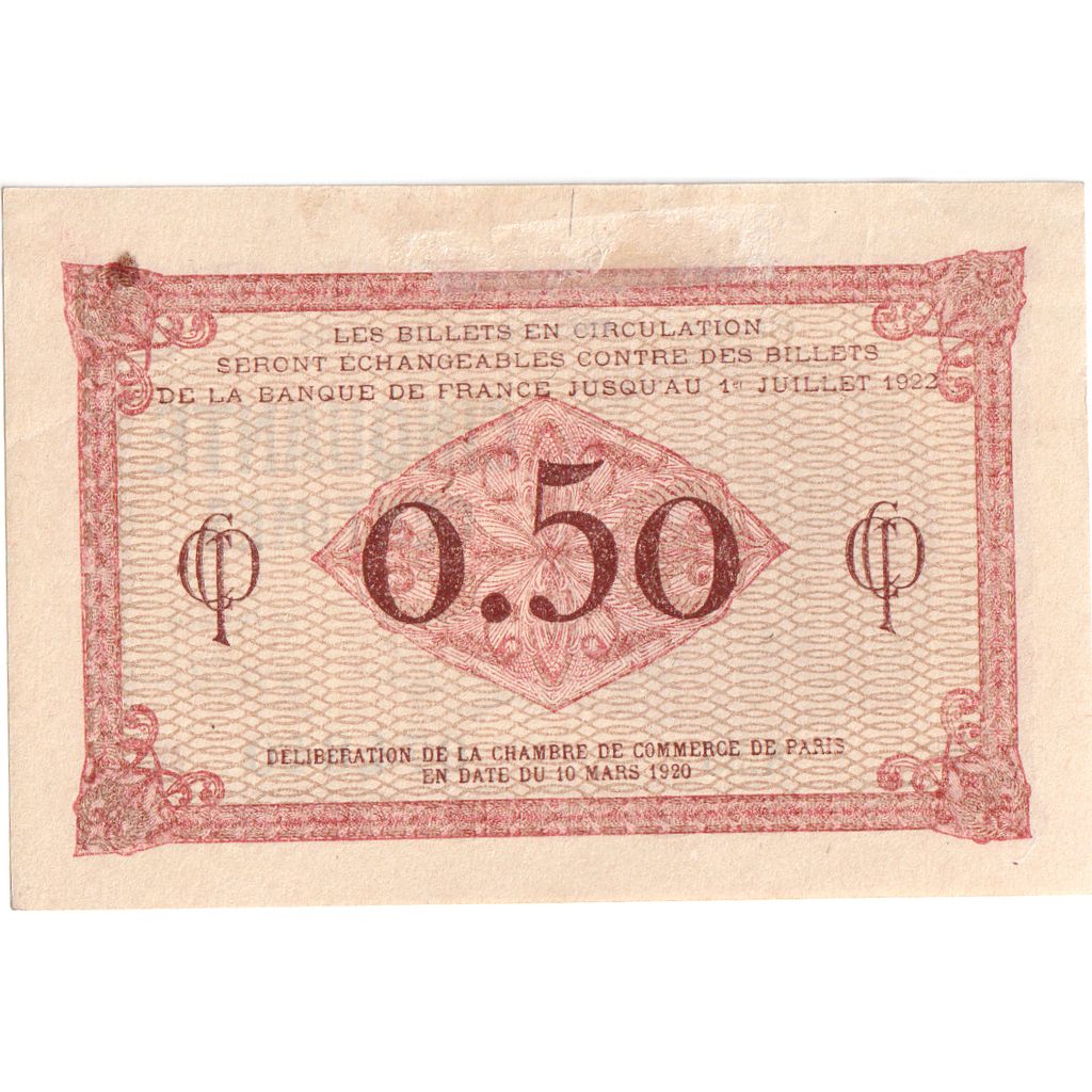 Francia, 50 Centimes, 1920-03-10, SC, Pirot:97-10