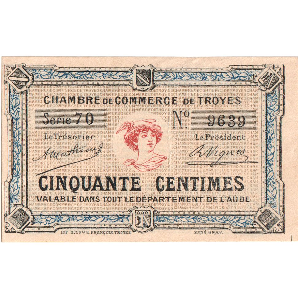 Frankreich, 50 Centimes, UNZ, Pirot:124-7
