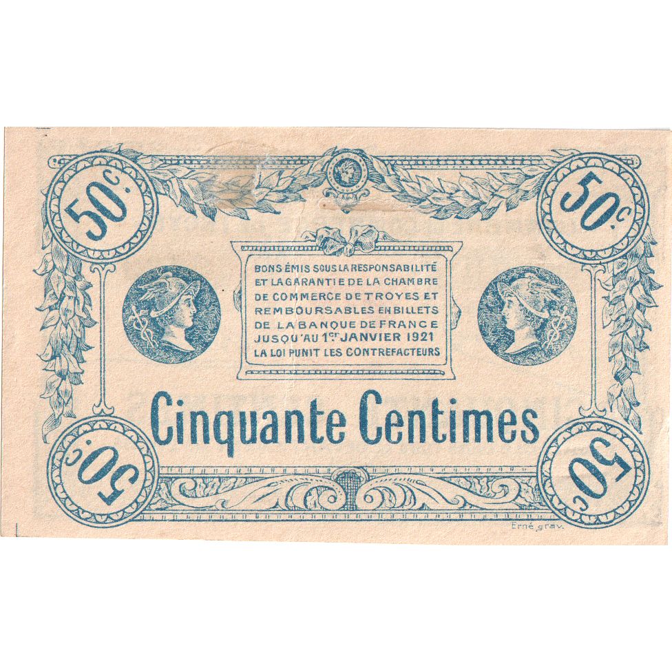 Frankreich, 50 Centimes, UNZ, Pirot:124-7