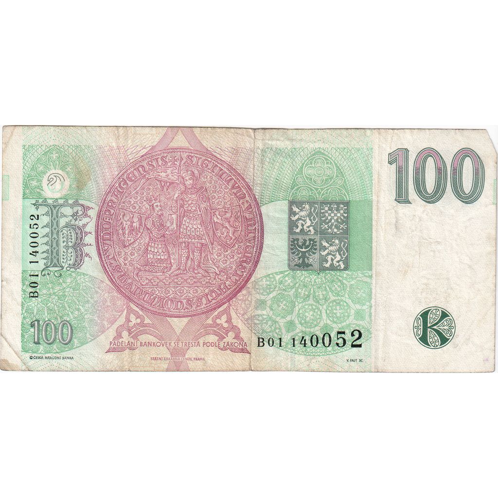 Czech Republic, 100 Korun, EF(40-45)