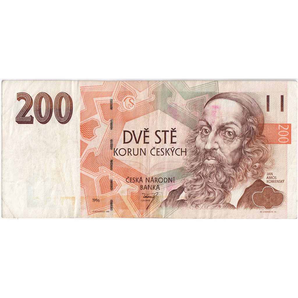 Czechy, 200 Korun, EF(40-45)