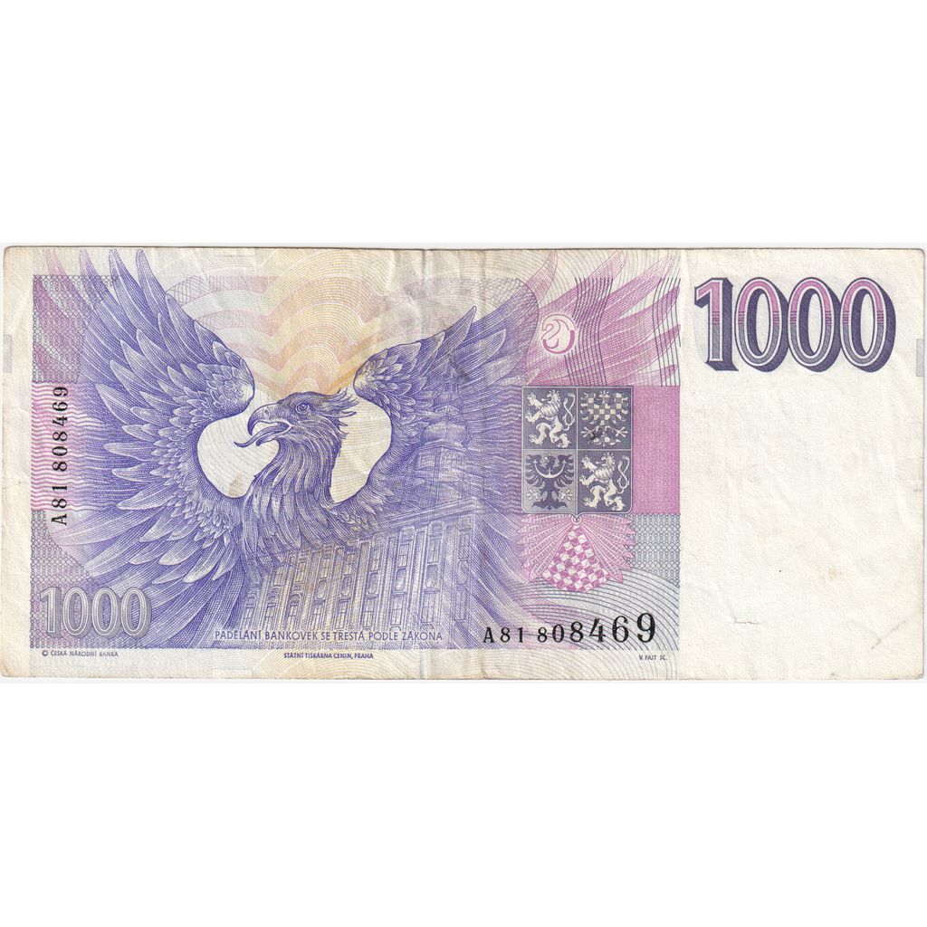 Tsjechische Republiek, 1000 Korun, TTB
