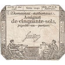 Frankrijk, 50 Sols, 23.5.1793, Serie 2242, TTB