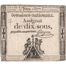 Frankrijk, 10 Sous, 1792-10-24, SERIE 1537, TTB