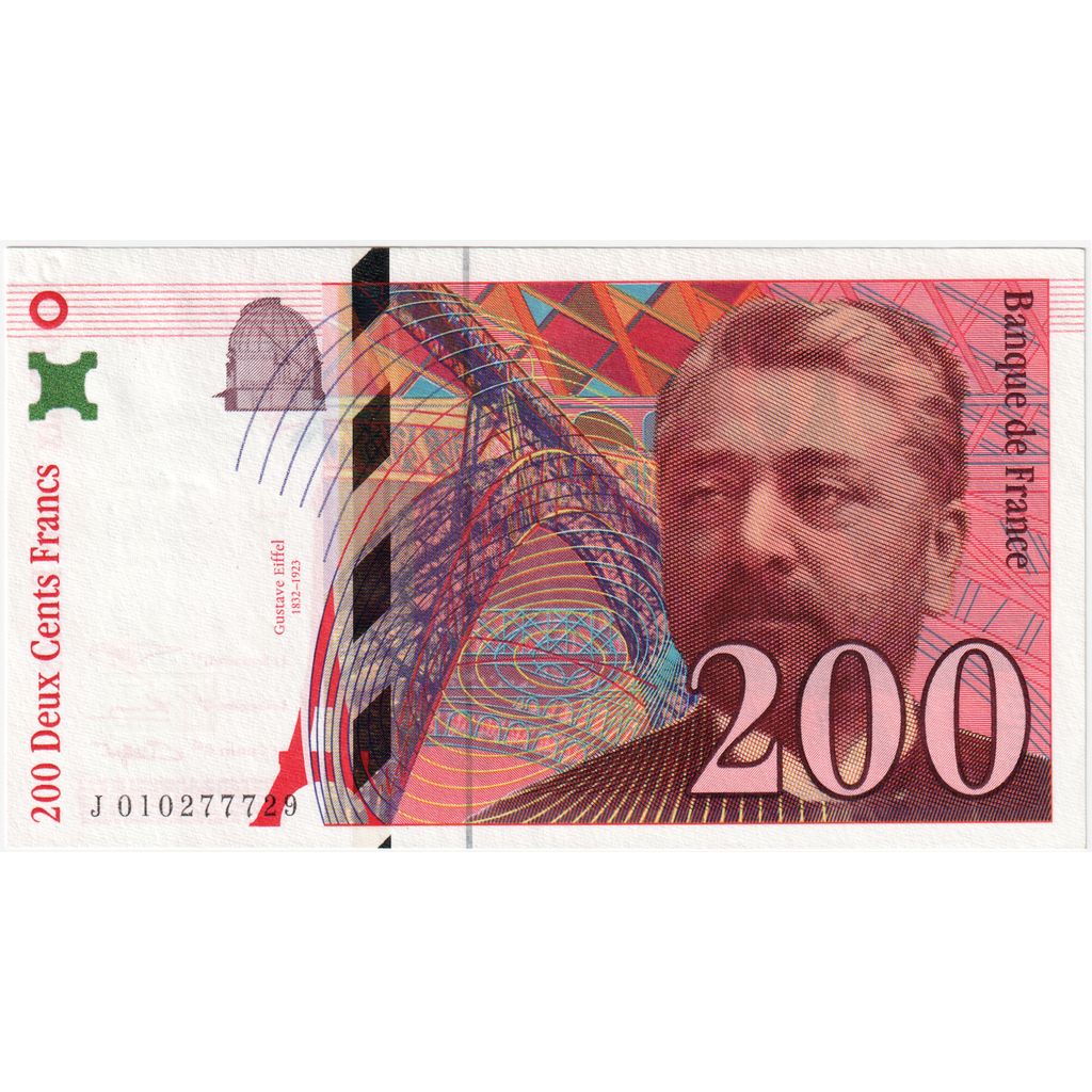 France, 200 Francs, Eiffel, J010277729, EF(40-45)