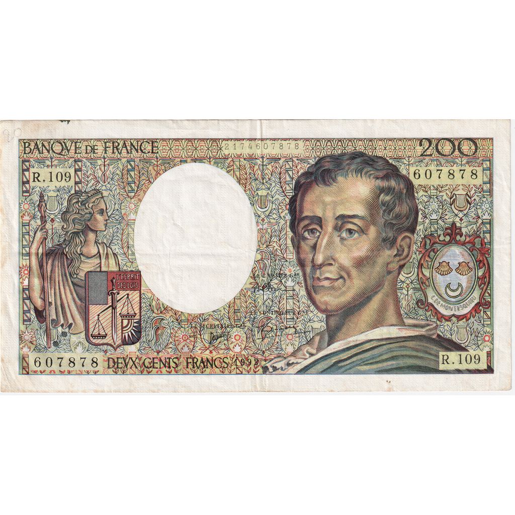 Frankrijk, 200 Francs, Montesquieu, R.109, TB+