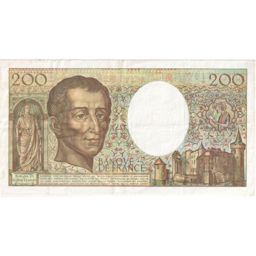 Francia, 200 Francs, Montesquieu, D.118, SPL-