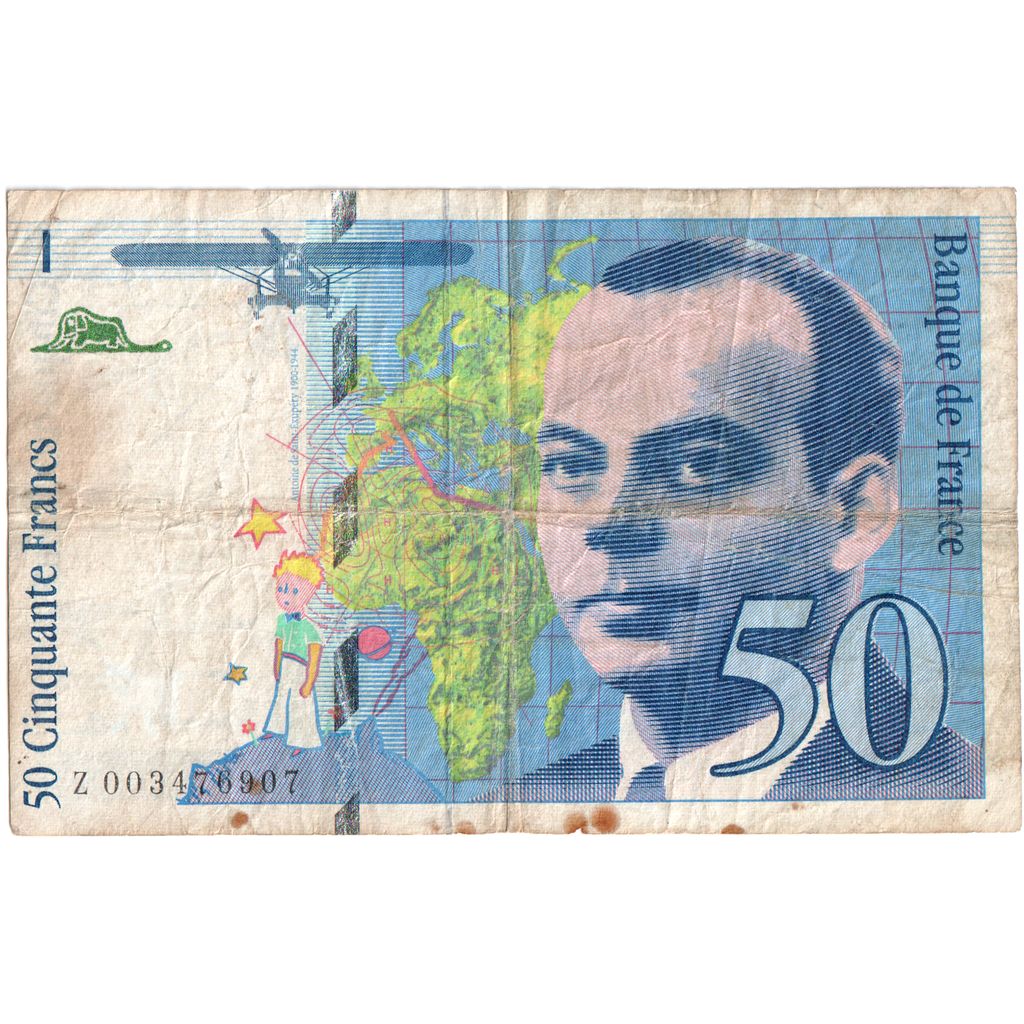 Francia, 50 Francs, St Exupéry, Z003476907, MB