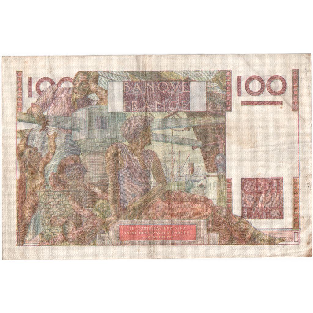 France, 100 Francs, Jeune Paysan, 1953-06-04, Z.542, TB+