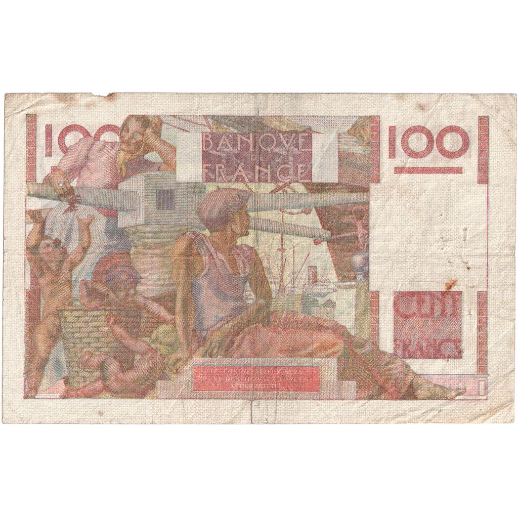 France, 100 Francs, Jeune Paysan, 1947-07-17, S.209, TB+