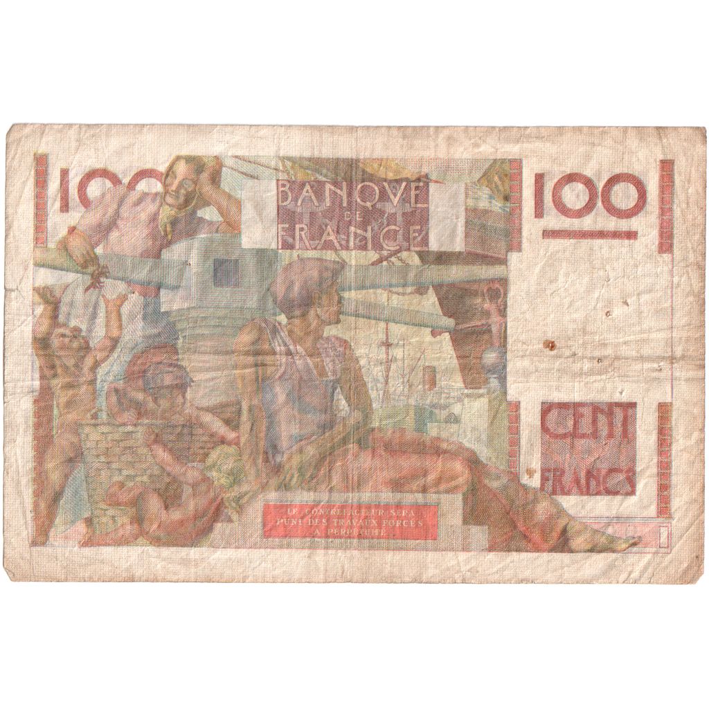 France, 100 Francs, Jeune Paysan, 1946-07-18, G.84, TB