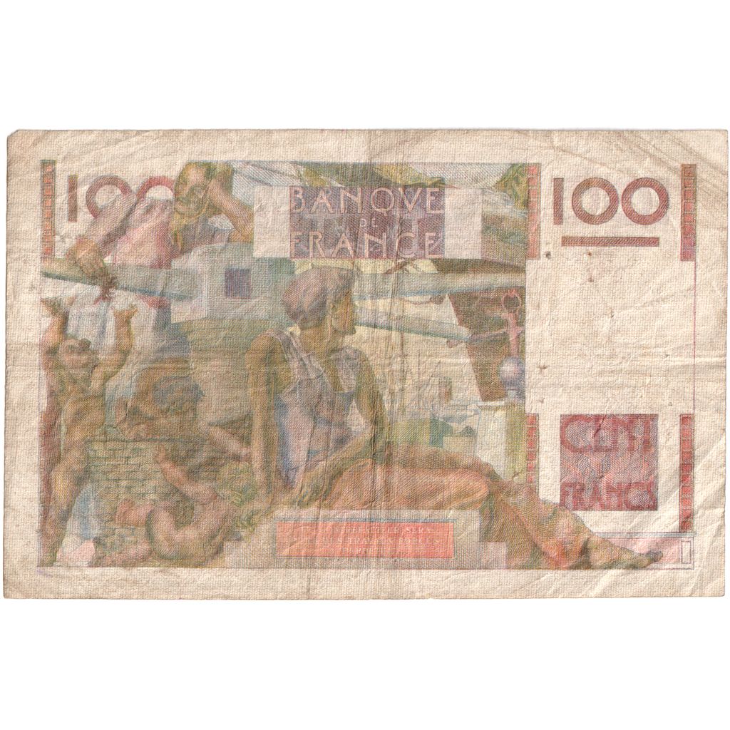 France, 100 Francs, Jeune Paysan, 1954-03-04, B.589,