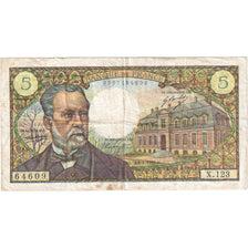 France, 5 Francs, Pasteur, 1970-01-08, X.123, VF(30-35)