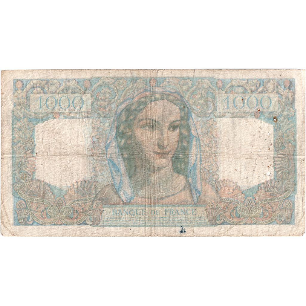 França, 1000 Francs, Minerve et Hercule, 1948-03-11, C.378, VF(20-25)
